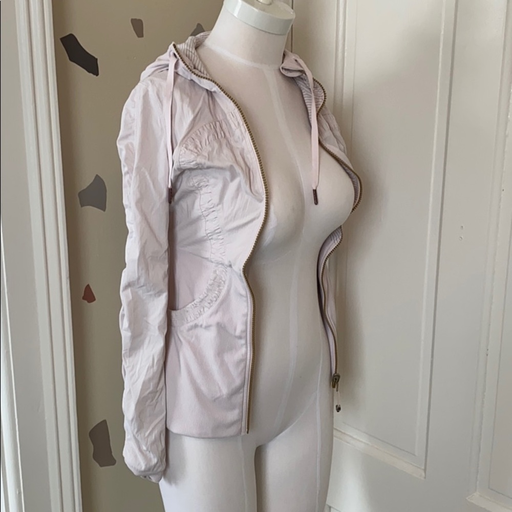 Lululemon hoodie jacket, powder pink - LIKE NEW!